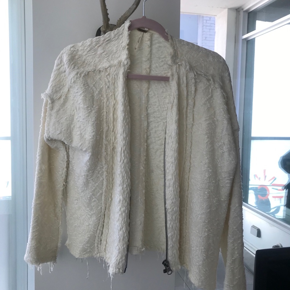 Free People Cream Boho Jacket XS